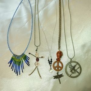 Necklace costume vintage repurposed 1 for $5 5 for $19